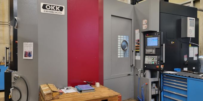 4-Achsen Horizontal-Bearbeitungscenter mit 2-fach Palette OKK HM 800 S